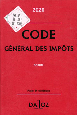 Code général des impôts, annoté (édition 2020)