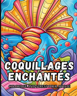 Coquillages enchantés : Coloriage anti-stress pour adulte