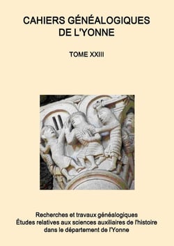 Cahiers généalogiques de l'Yonne tome n° 23
