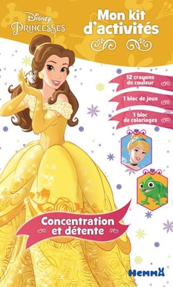 Mon kit d'activités - disney princesses - concentration et détente