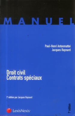 Droit civil, contrats spéciaux - manuel