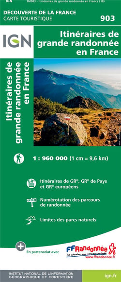1M903 - itinéraires de grande randonnée en France (10e édition)