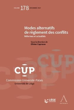 MODES ALTERNATIFS DE REGLEMENT DES CONFLITS