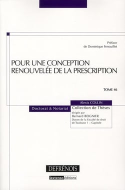 POUR UNE CONCEPTION RENOUVELÉE DE LA PRESCRIPTION