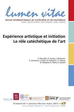 REVUE LUMEN VITAE n.2017/1 : expérience artistique et initiation - le rôle catéchétique de l'art