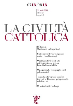 La civiltà cattolica : juillet-août 2018