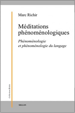 Méditations phénoménologiques - phénoménologie et phénoménologie du langage