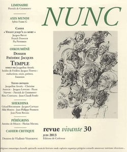 Revue nunc n.30 : dossier Frédéric Jacques Temple