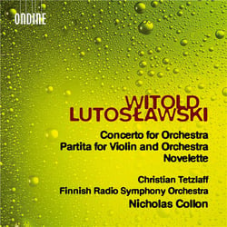 Concerto pour orchestre - Partita pour violon et orchestre - Novelette