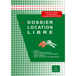 Dossier location libre - 30 x 21,5 cm - Vert