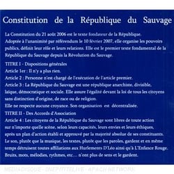 Constitution de la république du sauvage