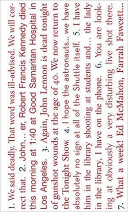 Kenneth goldsmith seven american deaths