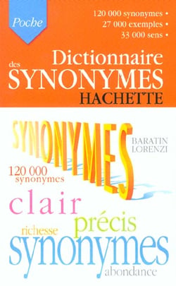 Dictionnaire Hachette poche - synonymes (édition 2003)