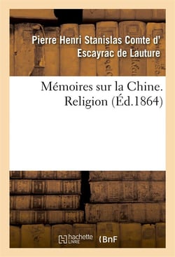 Memoires sur la chine, religion