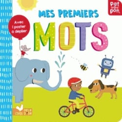 Mes premiers mots - livre avec poster à déplier