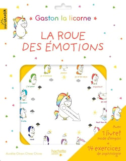 Gaston la licorne : les émotions de Gaston : la roue des émotions