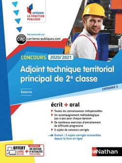 Concours adjoint technique territorial principal de 2e classe (édition 2020/2021)