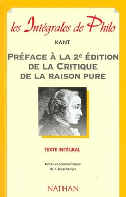 Preface de la critique de la raison pure