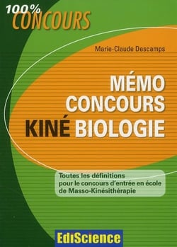 Mémo concours kiné biologie - toutes les définitions