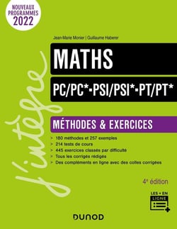 Maths - PC/PC*-PSI/PSI*-PT/PT* : méthodes et exercices (4e édition)