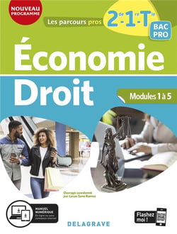 Les parcours pro : économie-droit - 2de, 1re terminale bac pro - pochette élève (édition 2020)