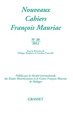 Nouveaux cahiers François Mauriac Tome 20