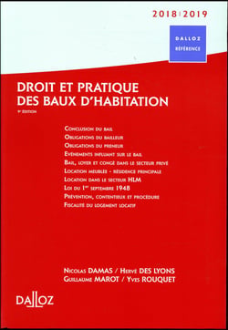 DROIT ET PRATIQUE DES BAUX D'HABITATION 2017/2018