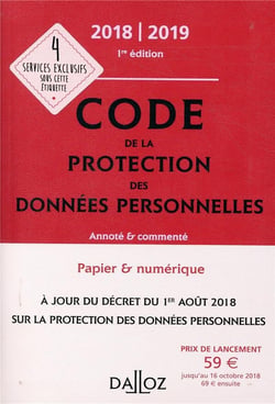 Code de protection des données personnelles (édition 2018/2019)