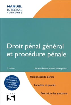 Droit pénal général et procédure pénale (21e édition)