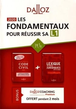 LES FONDAMENTAUX POUR REUSSIR SA L1 2020 : CODE CIVIL 2020 ED.LIMITEE+LEXIQUE TERMES JURIDIQUES 20