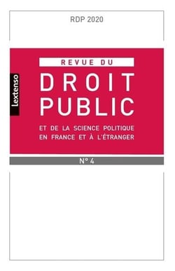 Revue du droit public et de la science politique en France et à l'étranger n.2020/4