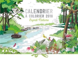 Calendrier à colorier - esprit nature