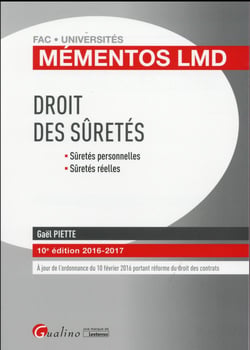 Droit des sûretés (édition 2016/2017)