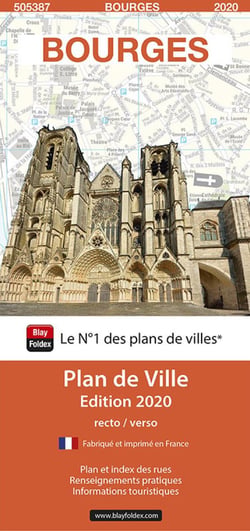 Bourges : plan de ville (édition 2023)