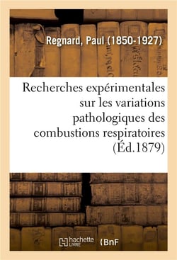 Recherches experimentales sur les variations pathologiques des combustions respiratoires