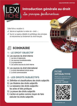 Introduction générale au droit - les principes fondamentaux (3e édition)