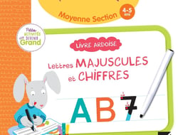 Livre ardoise - MS - lettres majuscules et chiffres