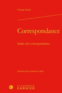 Correspondance - index des correspondants
