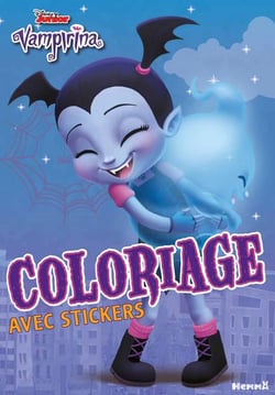 Coloriage avec stickers - vampirina