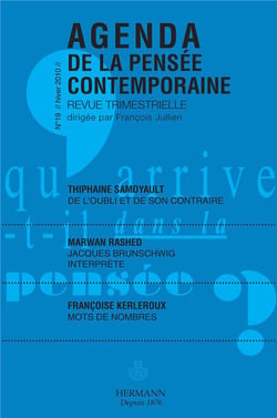 Agenda de la pensée contemporaine Tome 19