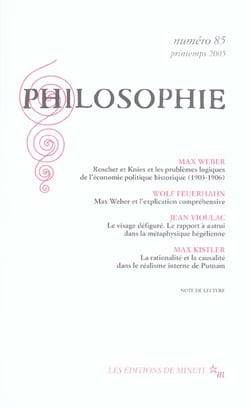 Revue Philosophie n.85