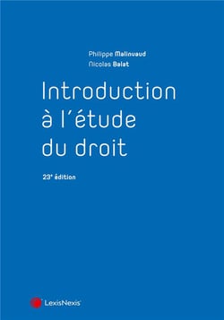 Introduction à l'étude du droit (23e édition)