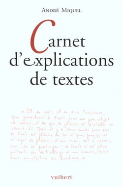 Carnet d'explications de textes