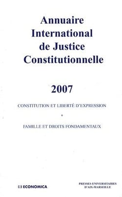 Annuaire international de justice constitutionnelle Tome 23