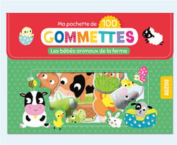 Ma pochette de gommette - Les bébés animaux de la ferme