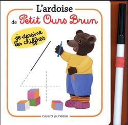 L'ardoise de petit ours brun - je dessine les chiffres