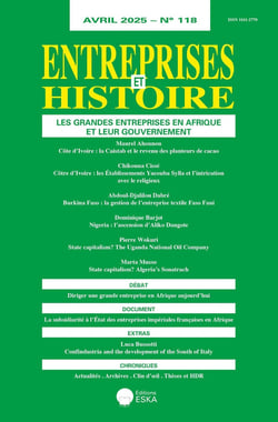 Entreprises et Histoire n.118 : Les grandes entreprises en Afrique et leur gouvernement