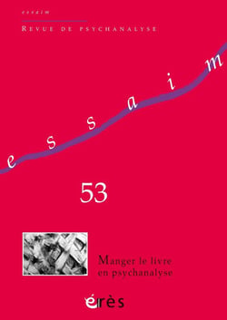 Revue Essaim n.53 : Manger le livre en psychanalyse