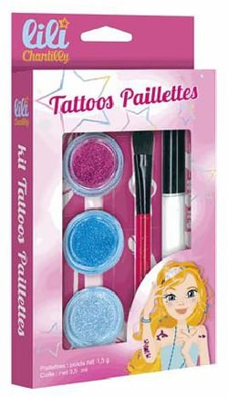 Lili chantilly - tattoos pailletés