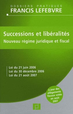 Successions et libéralités